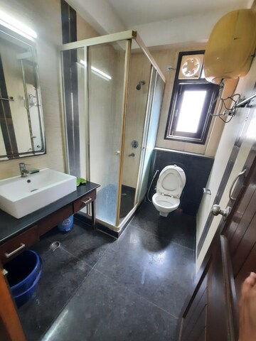 Bathroom in 3 BHK Builder Floor at Saket – for Rent
