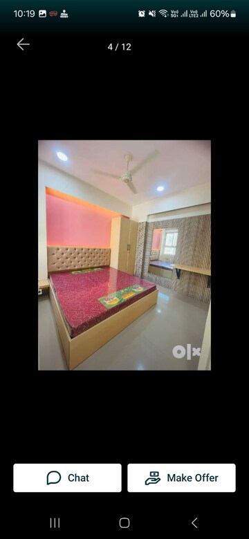 Bedroom in 2 BHK Apartment at Manglam Aadhar, Gandhi Path – for Rent