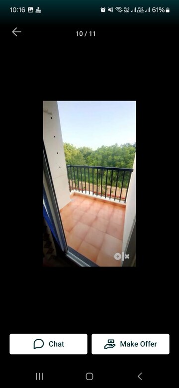 Balcony in 2 BHK Apartment at Manglam Aadhar, Gandhi Path – for Rent