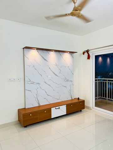Living Room in 3 BHK Apartment at Salarpuria Sattva Park Cubix, Devanahalli – for Rent