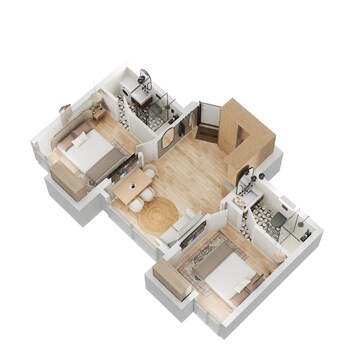 Floor Plan in 1 BHK Apartment at Lodha Crown Taloja Quality Homes, Dombivli East – for Rent