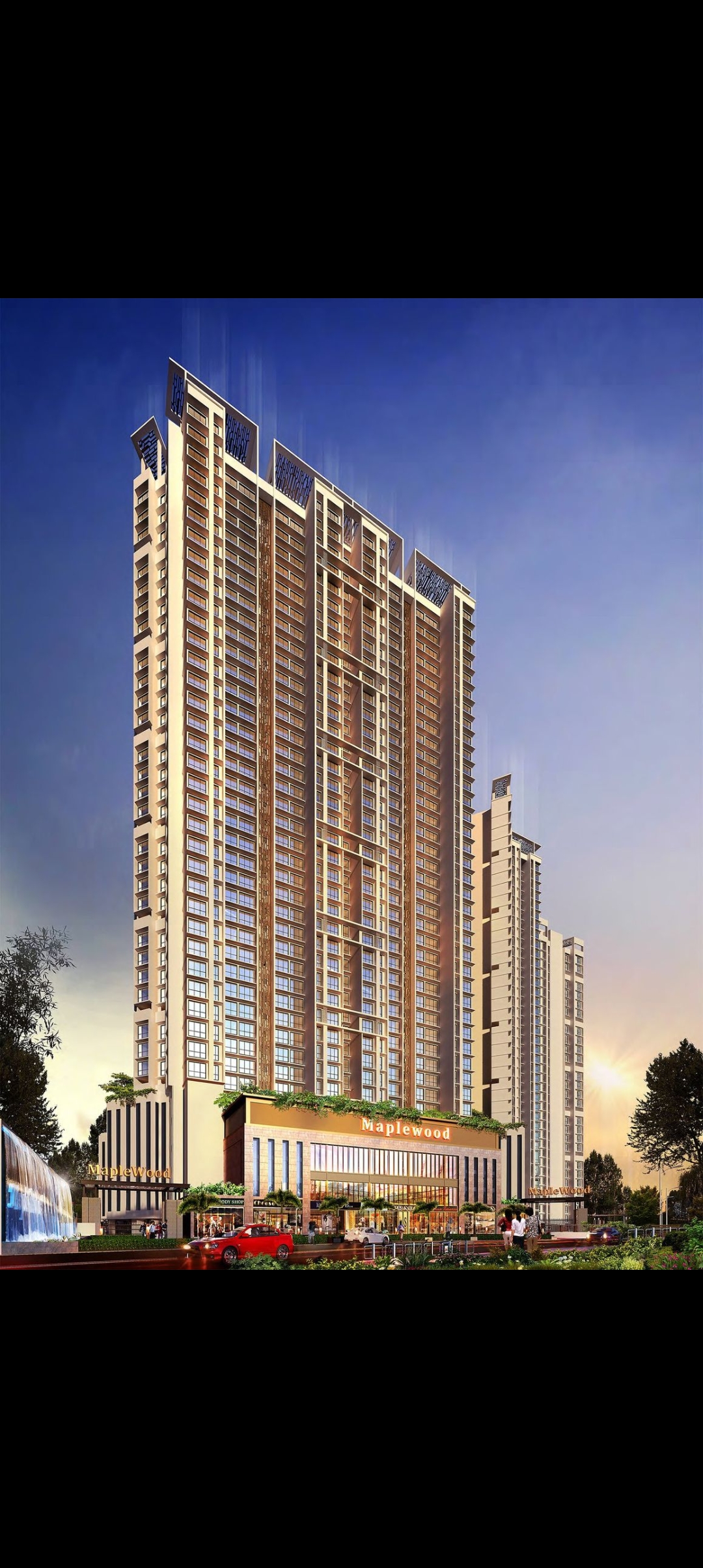 2 BHK + Pooja Room Apartment For Sale in Galaxy Maplewoods