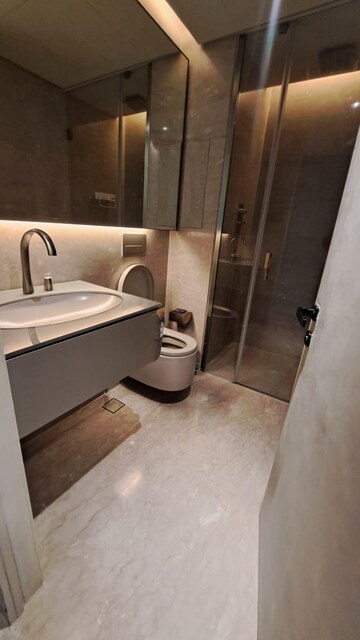 Bathroom in 3 BHK Apartment at Lodha World Crest, Worli – for Sale