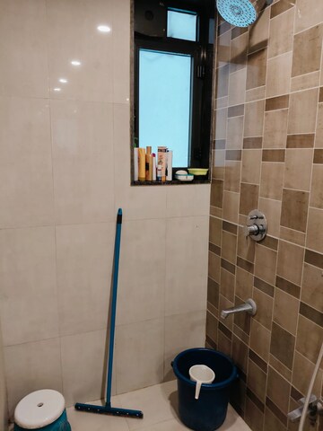 Attached Bathroom in 1 BHK Apartment at Raunak Heights, Ghodbunder Road – for Rent