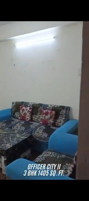 Living Room in 3 BHK Apartment at Proview Officer City 2, Raj Nagar Extension – for Sale