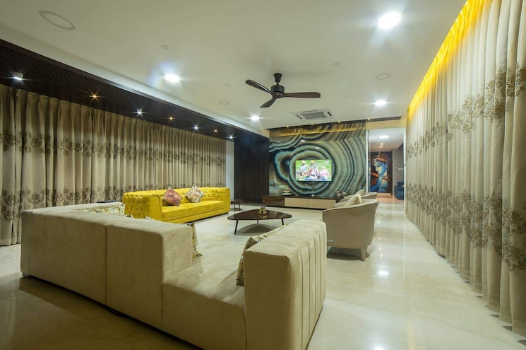 Living Room, manav-eternelle 4 Bedroom 3200 Sq.Ft. Apartment In Baner Pune 8527619