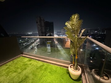 Balcony in Studio Apartment at Galaxy Blue Sapphire Plaza, Sector 4, Greater Noida – for Rent