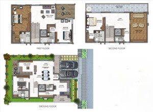 4 BHK Villa – Map Location View at Radhey Raaga, Kollur - for Sale