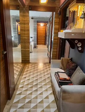 Living Room in 4 BHK Apartment at Kalpataru Horizon, Worli – for Sale