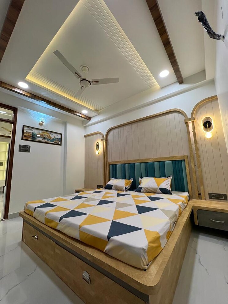 Master Bedroom, mansarovar extension 4 Bedroom 1650 Sq.Ft. Builder Floor In Mansarovar Extension Jaipur 8528175