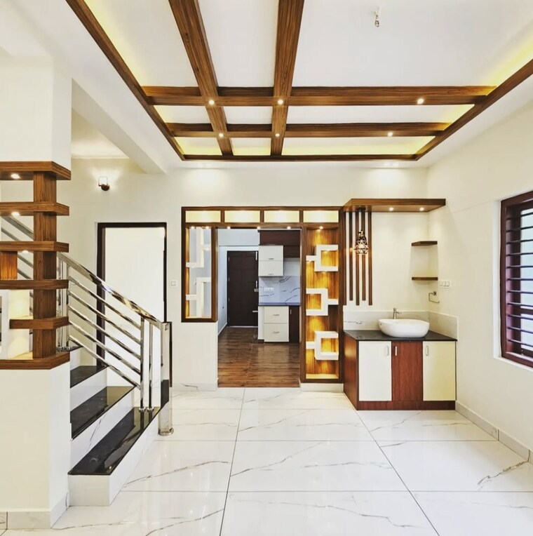 Living Room, chandranagar 3 Bedroom 1200 Sq.Ft. Villa In Chandranagar Palakkad 8528656