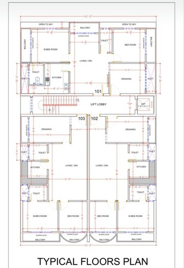 Master Plan in 3 BHK Apartment at Om Shri Gayathri Dollar Hills, Manikonda – for Sale