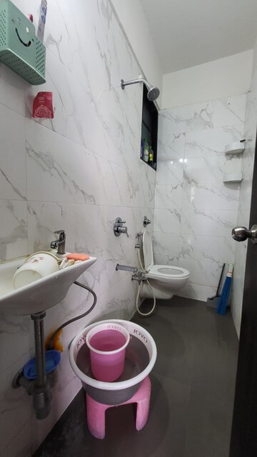 Bathroom in 1 BHK Apartment at Velocity Hill Spring, Ghodbunder Road – for Rent
