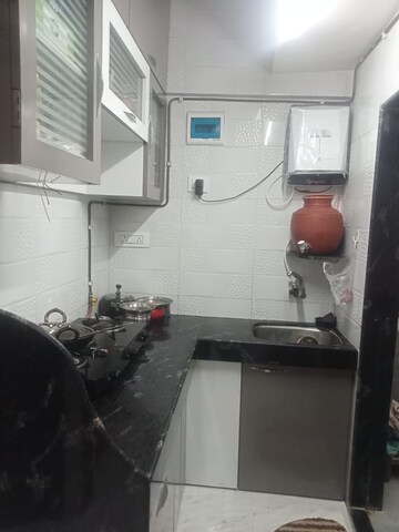 Kitchen in 1 RK Apartment at Jinal Chs, Kandivali East – for Rent