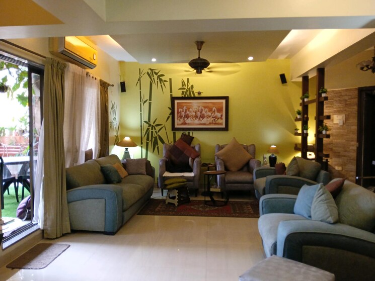Living Room, nri-complex-phase-2 3 Bedroom 2500 Sq.Ft. Penthouse In Seawoods Navi Mumbai 8513418