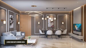 Living Room in 3 BHK Apartment at Seasons Mayfair, Chikan Ghar – for Sale