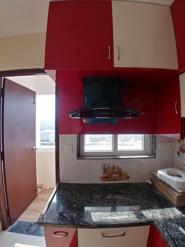 Kitchen in 3 BHK Apartment at Ramky One Kosmos, Gachibowli – for Rent