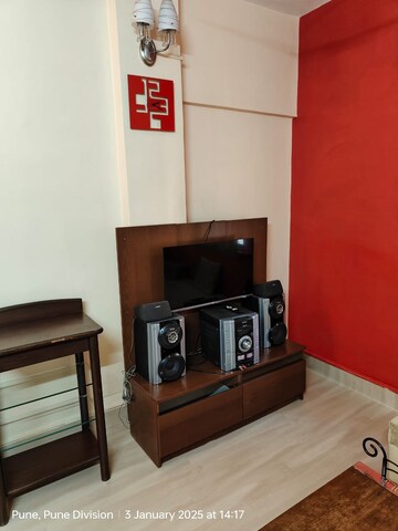 Living Room in 1 BHK Apartment at Windsor Estate, Kalyani Nagar – for Rent