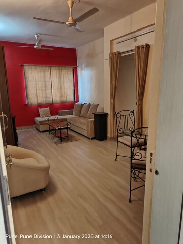 Living Room in 1 BHK Apartment at Windsor Estate, Kalyani Nagar – for Rent