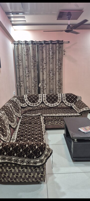 Living Room in 3 BHK Apartment at Kadamb Pushp, Zundal – for Rent