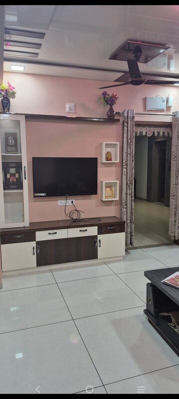 Living Room in 3 BHK Apartment at Kadamb Pushp, Zundal – for Rent