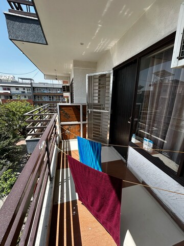 Balcony in 2 BHK Builder Floor at Ansal Sushant Lok I, Sector 43 – for Rent