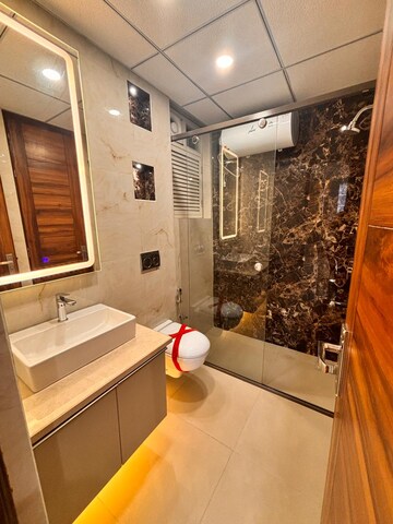 Bathroom in 3 BHK Apartment at Okhla – for Sale