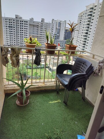 Balcony in 1 BHK Apartment at Abhinav Pebbles Urbania, Bavdhan – for Rent