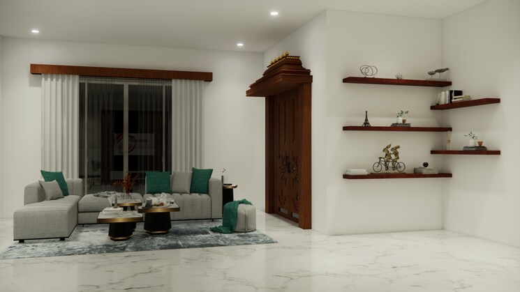 Living Room, banjara hills 5 Bedroom 6500 Sq.Ft. Apartment In Banjara Hills Hyderabad 8531926