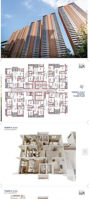 3 BHK Apartment – Exterior View View at Srias Iwa, Nanakramguda - for Sale