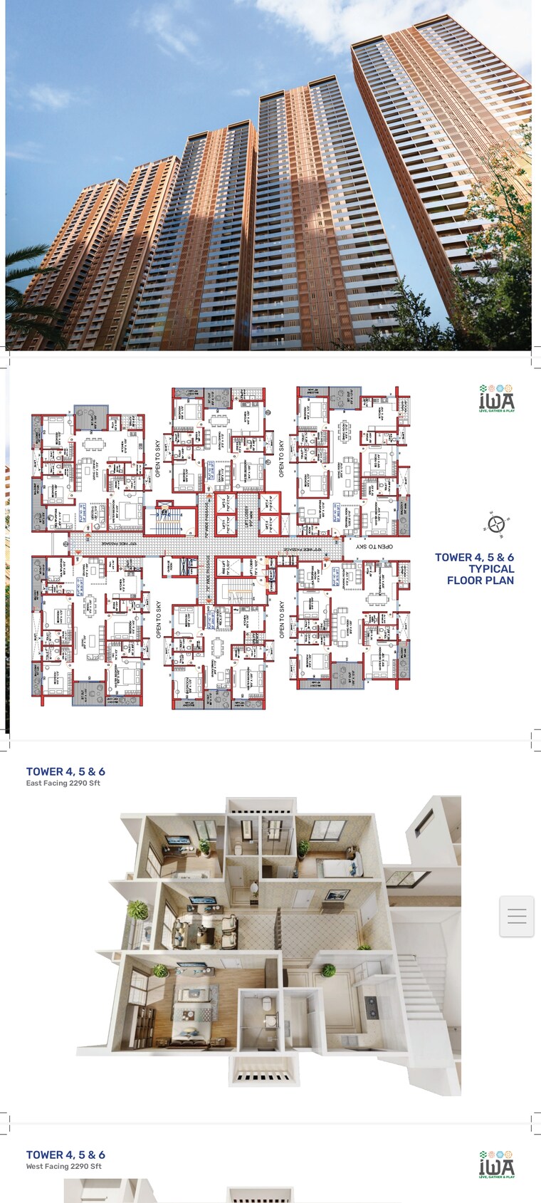 Exterior View, srias-iwa 3 Bedroom 3070 Sq.Ft. Apartment In Nanakramguda Hyderabad 8532237
