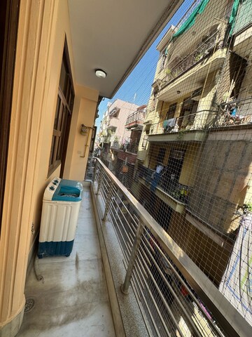 Balcony in 3 BHK Builder Floor at Malviya Nagar – for Rent