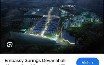 Plot For Sale in Embassy Springs Plots, Devanahalli