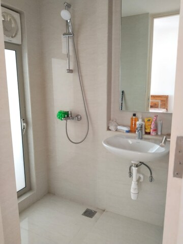 Bathroom in 2 BHK Apartment at Hiranandani Fortune City, New Panvel – for Rent