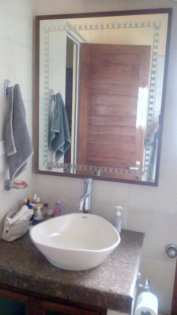 Bathroom in 3 BHK Apartment at RWA Residential Society Sector 46, Sector 46 – for Rent