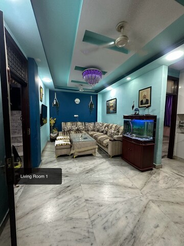 Living Room in 3 BHK Builder Floor at Surajmal Vihar – for Rent