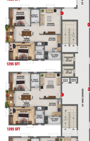 Bedroom in 2 BHK Apartment at Gajularamaram – for Sale