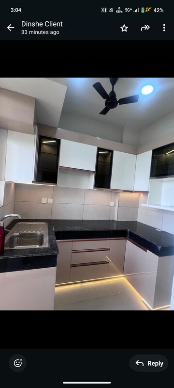 Kitchen in 3 BHK Apartment at Tata Eureka Park, Sector 150 – for Rent