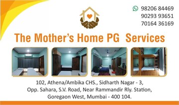 Room in  Pg at Goregaon West – for Rent