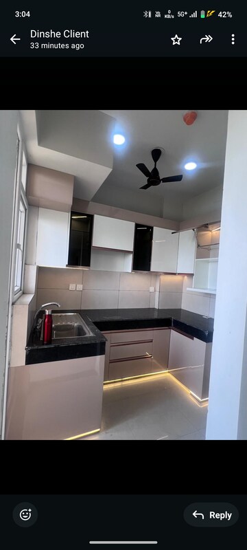 Kitchen in 2 BHK Apartment at Tata Eureka Park, Sector 150 – for Rent