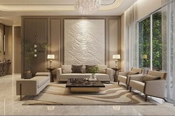 Living Room in 4 BHK Apartment at Runwal 7 Mahalaxmi, Mahalaxmi – for Sale