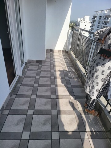 Balcony in 3 BHK Apartment at Central Park Flower Valley Aqua Front Towers, Sohna Sector 33 – for Rent