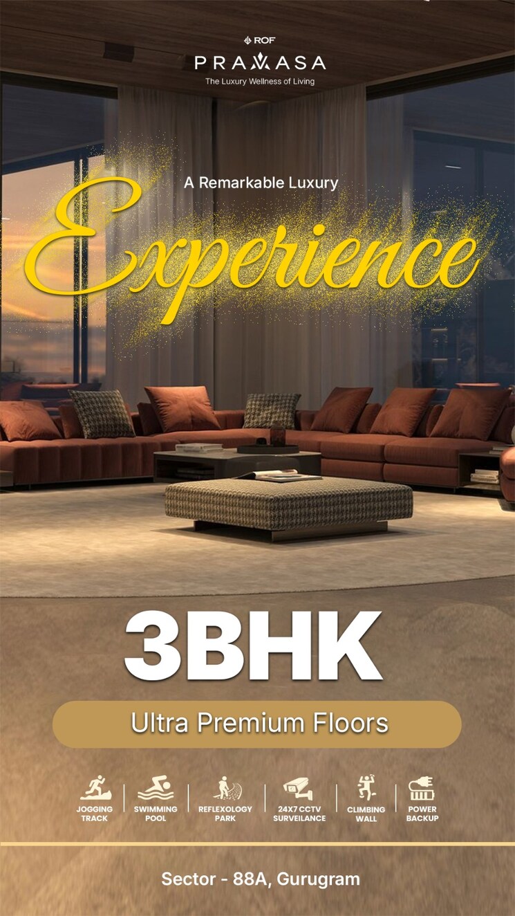 Exterior View, rof-pravasa 3 Bedroom 1848 Sq.Ft. Builder Floor In Sector 88a Gurgaon 8533776