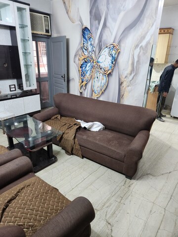 Living Room in 3 BHK Builder Floor at Niti Khand I – for Rent
