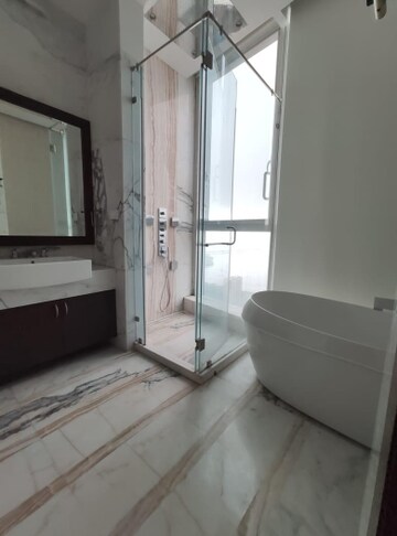 Bathroom in 4 BHK Apartment at Ahuja Towers, Prabhadevi – for Rent