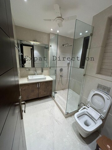 Bathroom in 3 BHK Builder Floor at Anand Niketan – for Rent