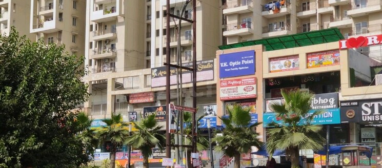 Exterior View, ajnara-le-garden 2 Bedroom 875 Sq.Ft. Apartment In Sector 16b Greater Noida Greater Noida 8534638