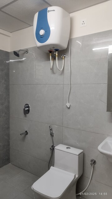 Bathroom in 3 BHK Apartment at SLV Elanza, Sampigehalli – for Rent