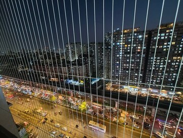 Balcony in 2 BHK Apartment at Omkar Signet, Malad East – for Rent