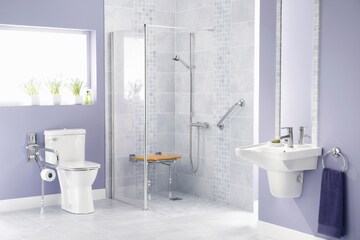 Bathroom in 3 BHK Apartment at Purvanchal Sunbliss, Sector 22d Yamuna Expressway – for Sale